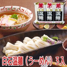 Photo1: 白石温麺（うーめん）３入 はたけなか (1)