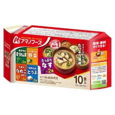 Photo5: アマノフーズ いつものおみそ汁バラエティセット 5種類10食入り フリーズドライ(Japanese Amano Foods Always Miso Soup Variety Set, 5 kinds, 10 servings, freeze-dried) (5)