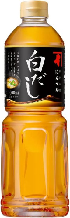 Photo1: にんべん 白だし 1000mL(希釈タイプ) [かつお節 さば節 そうだがつお節 昆布 合わせだし めんつゆ] 1699年創業 鰹節・だし専門店のにんべん 【海外発送可】 (1)