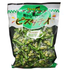 Photo1: 大容量！業務用にもお得★【お菓子】グリーンスナック ピスタチオ わさび味２６０ｇ（おやつやビールのおつまみに★） (1)